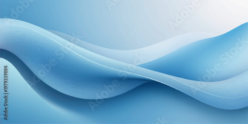 An abstract blue wave design features smooth motion and futuristic curves, creating a digital wallpaper illustration with a light texture and artistic swirl patterns for a modern business backdrop