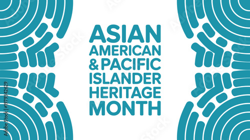 Asian American and Pacific Islander Heritage Month celebration graphic design