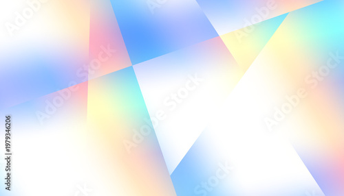 Canvastavla Abstract Geometric background of a prism shining in rainbow colors