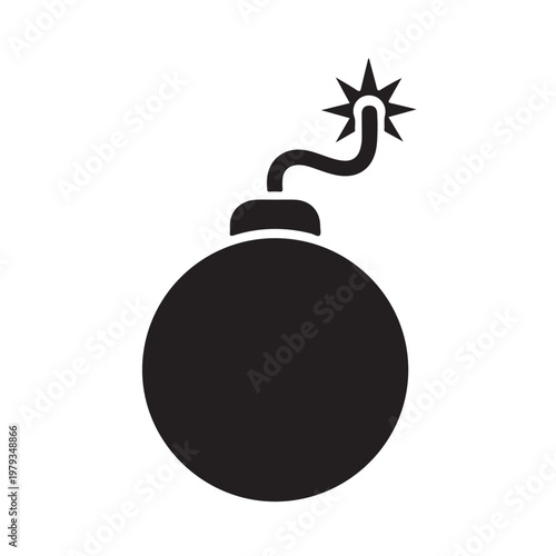 Bomb vector icon illustration symbol