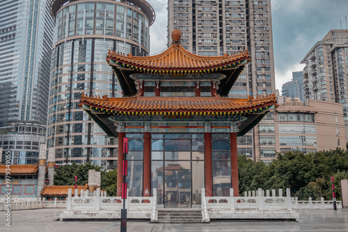 Amazing view from Kuixing Building, also known as Kuixing Tower or Kuixing Pavilion in Chongqing.