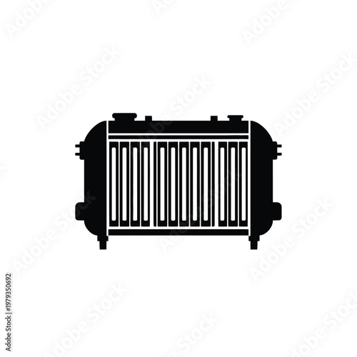 Car Radiator Close Up View.