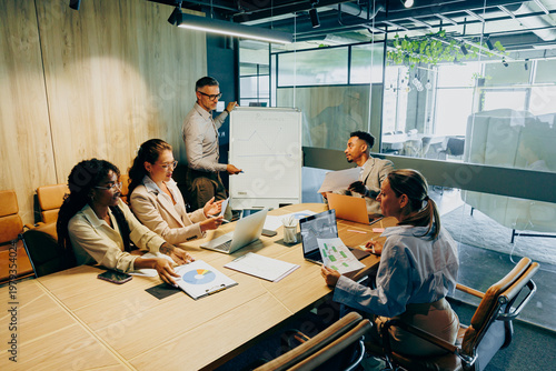 Photos Conference room hosts negotiations between sales team and prospective buyer