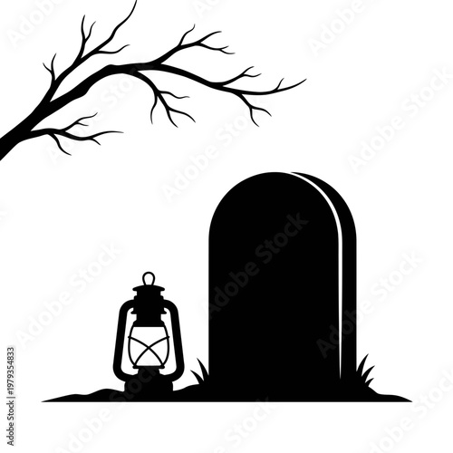 Bicycle handlebar lantern parked beside rustic fence