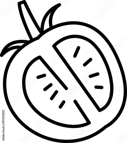 Tomato Line Icon
