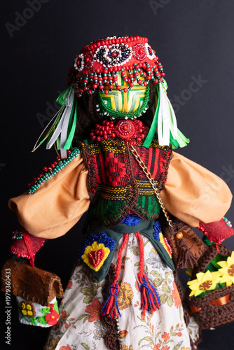 happy easter and motanka doll