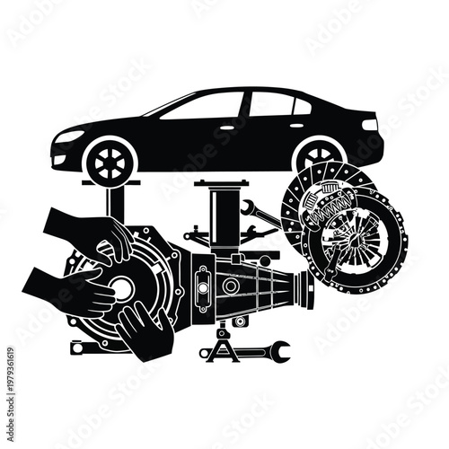 Car Engine and Tire Repair.