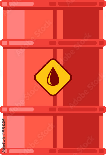 Illustration of Oil Barrel