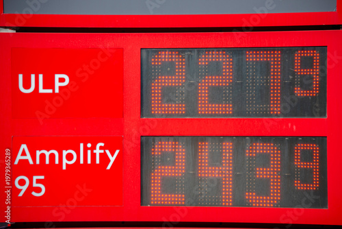 High Fuel Prices in Gas Station