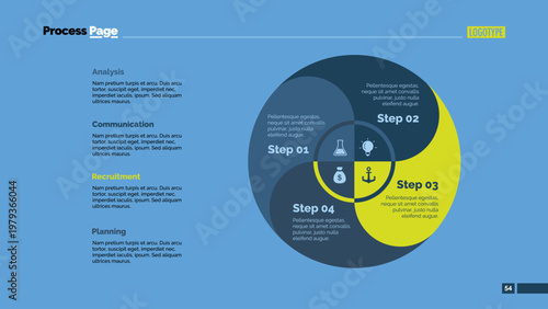 Four Circle Zones Slide Template