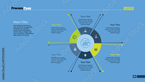 Six Sectors Slide Template