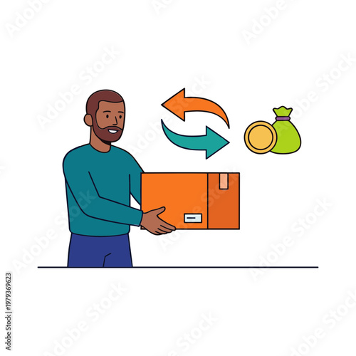 Illustration of a Refund Return Product
