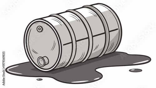 
Vector image of a barrel, isolated on a white background. For labels, logos, advertisements, badges, merchandise, and printed products.