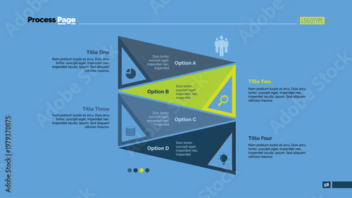 Four Triangles Strategy Slide Template