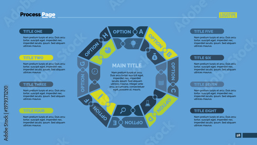 Eight Options Octagon Slide Template