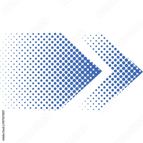 Arrow Halftone Vector