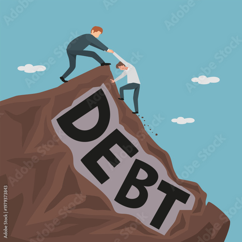 People Hands Need Help Crisis Money and Debt.