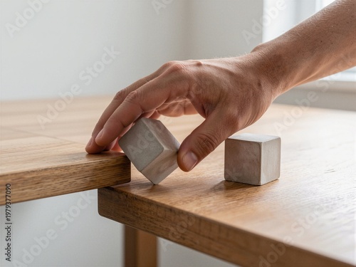 Hand adjusting concrete cube precision control