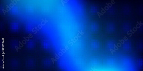 Rectangle abstract dark dotted blue and bright blue gradient with smooth blending creating a sleek modern abstract simple