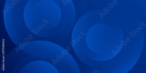 Modern art blue circle line banner background simple abstract art