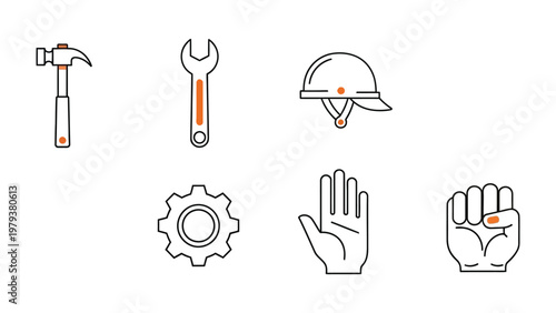 Essential Tools for Crafting and Construction: A visual guide displaying fundamental instruments vital for building, repairing, and constructing, essential for any craftsman or builder.