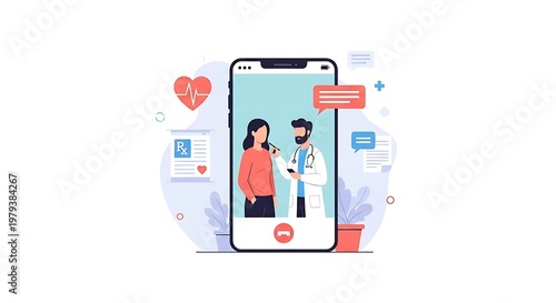 Mobile phone with doctor patient chat.