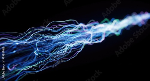 Abstract Energy Flowing Through Space.