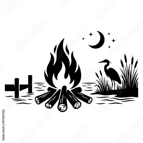 Masked carnival dancers with accordion in ornate frame