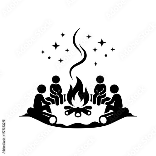 Storm lantern swinging from windy branch silhouette