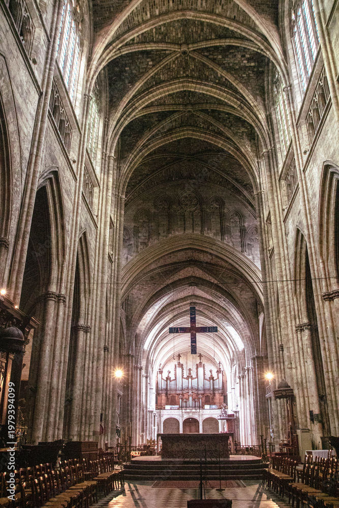 Obraz premium Bordeaux Cathedral Cathédrale-Primatiale Saint-André de Bordeaux
