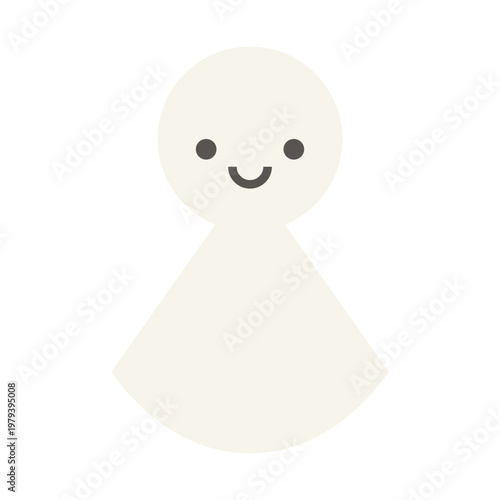 晴れを願うてるてる坊主　かわいいイラスト