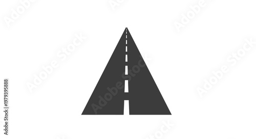 Black Arrow Road Sign Shape Symbol.