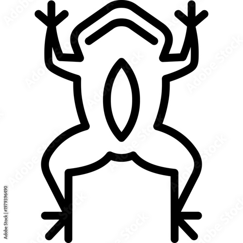 vivisection icon illustration design with outline