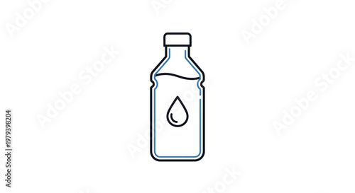 A bottle with a drop symbol.