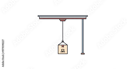 A house key on a hook.