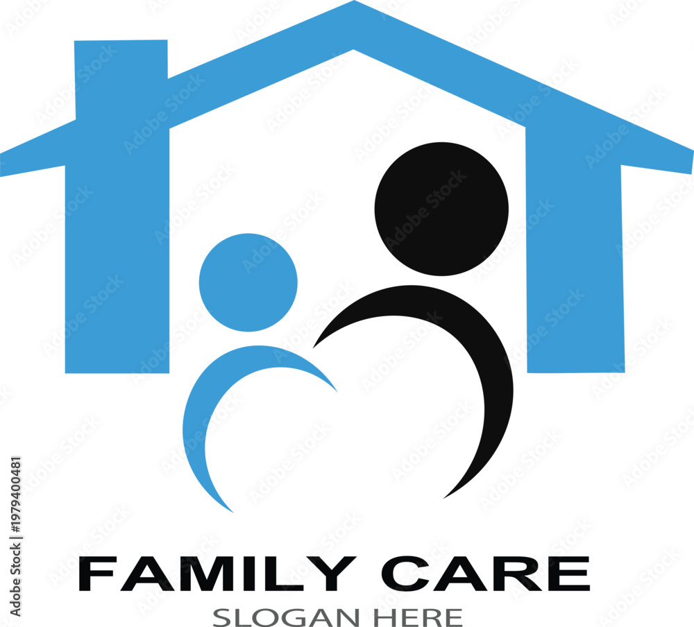 Fototapeta premium family logo vector