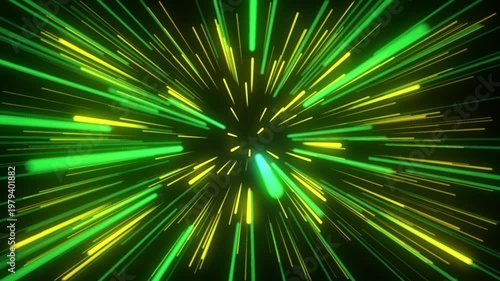 Abstract colourful digital neon background animation in 4k
