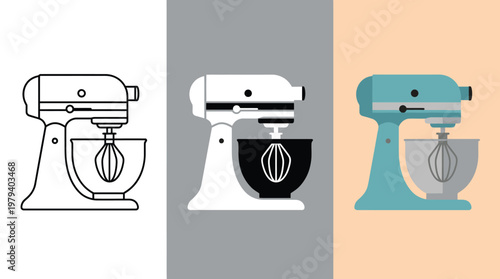 Colorful Stand Mixers in Different Colors