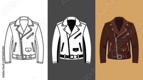 Leather Jackets in Different Colors and Styles