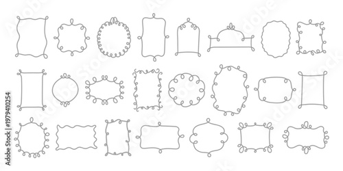 Whimsical rope frames with nautical knots and braided borders. Vector set of circular and rectangular sailor decorations for maritime design projects.