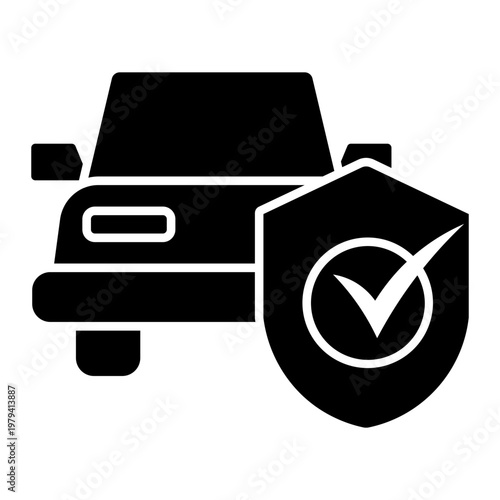 locked car Solid icon