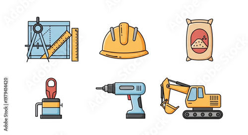 Construction tools and equipment.