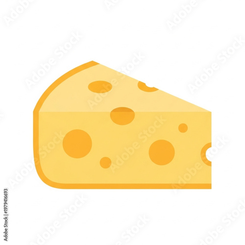 Slice of Cheese with Holes.