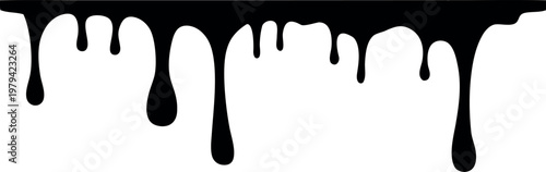 dripping ink silhouette vector, dripping oil black symbol, dripping ink icon
