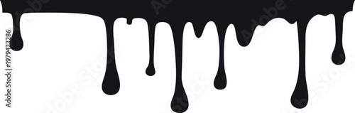 dripping ink silhouette vector, dripping oil black symbol, dripping ink icon
