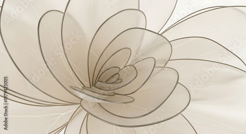 Beautiful flower illustration with petals.
