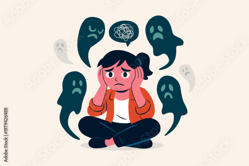 Mental Health Awareness Illustration.eps