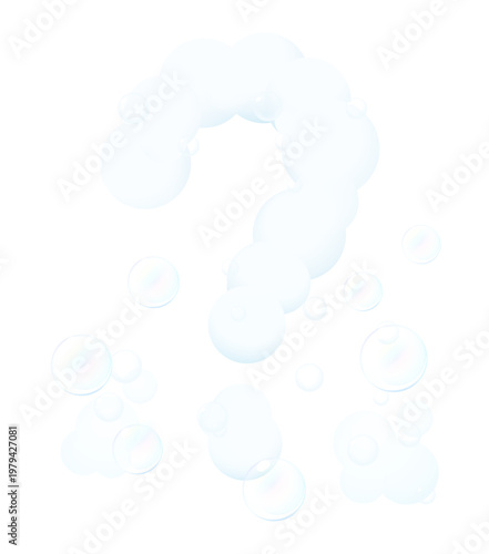 泡のはてなマークイラスト