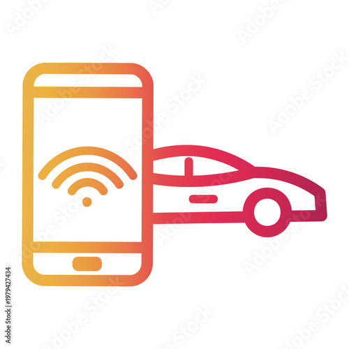 wifi Line Gradient Icon