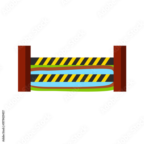 drowning child concept. vector illustration